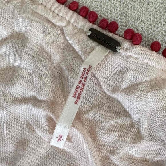 Free People My Love Mini Dress S Small Bohemian Patterned V Neck Long Sleeve - Picture 6 of 9